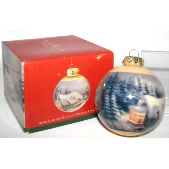 Thomas Kinkade Painter of Light Christmas Holiday Ornament Limited Edt 2011 NIB - Picture 4 of 11